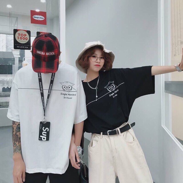 Áo phông nam nữ tay lỡ form rộng in hình cú mèo cực yêu, áo thun nam nữ unisex dáng rộng tay lỡ hot hit cực ưu đãi | BigBuy360 - bigbuy360.vn