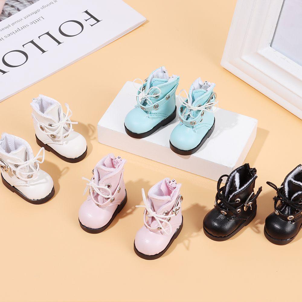 Giày Boot Màu Sắc Cầu Vồng Xinh Xắn Dành Cho Búp Bê 1 / 12 15~20cm