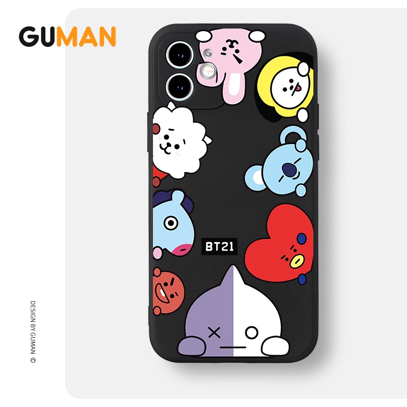 Ốp lưng GUMAN silicon mềm chống sốc dễ thương đẹp cho iPhone 14 13 12 11 Pro Max SE 2020 X XR XS ip 8 7 6S 6 Plus kute B157