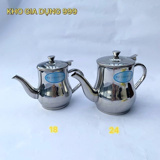 Bình trà eo, ấm trà inox 18oz - 24oz, ấm trà eo đủ size