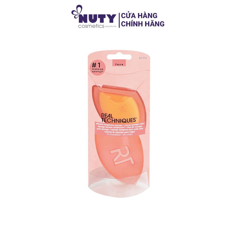 Bông Mút Trang Điểm Real Techniques Miracle Complexion Sponge Có Hộp