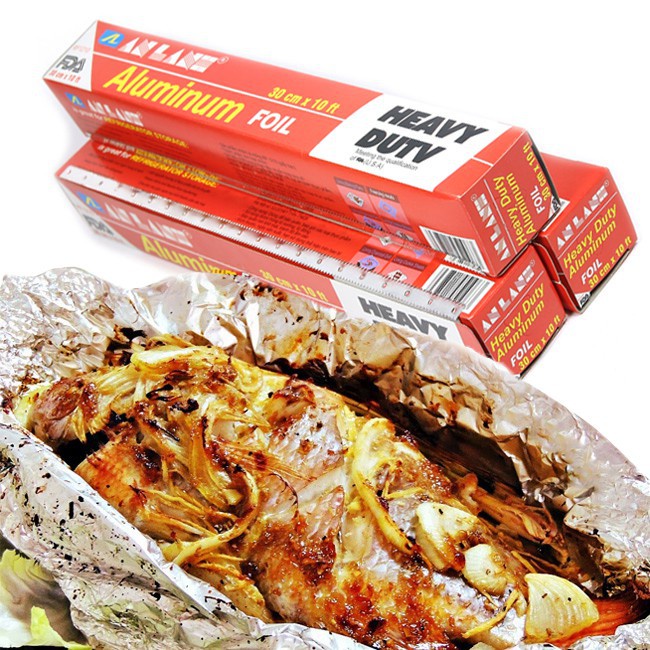 Cuộn giấy bạc nướng đồ ăn, (loại to )màng bọc nhôm An Lành