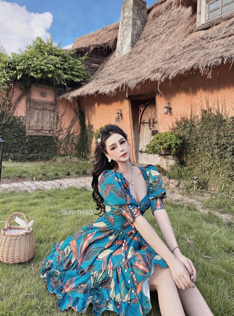 Đầm hoạ tiết #Bigsize 60kg =>90kg | BigBuy360 - bigbuy360.vn