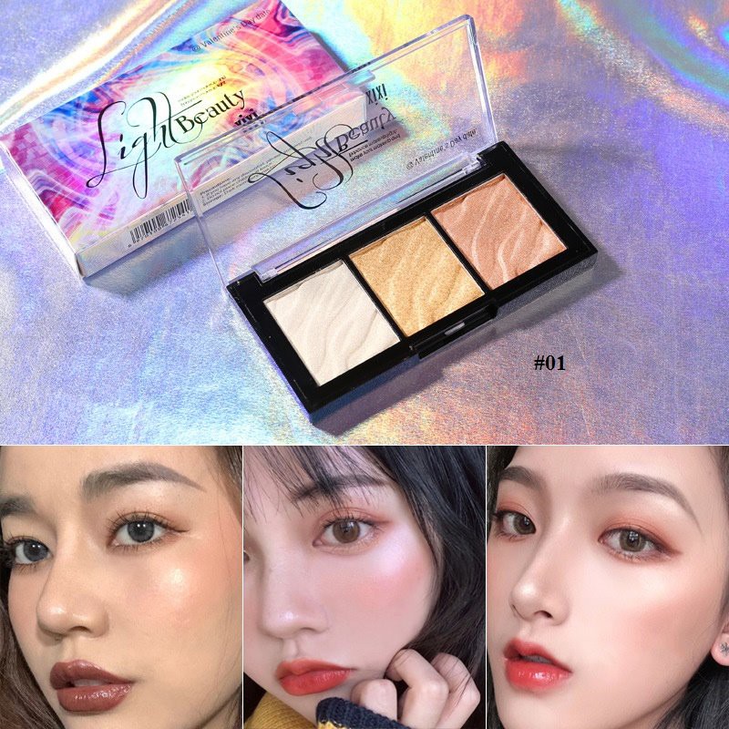 Phấn Bắt Sáng Xixi Light Beauty 3 Màu