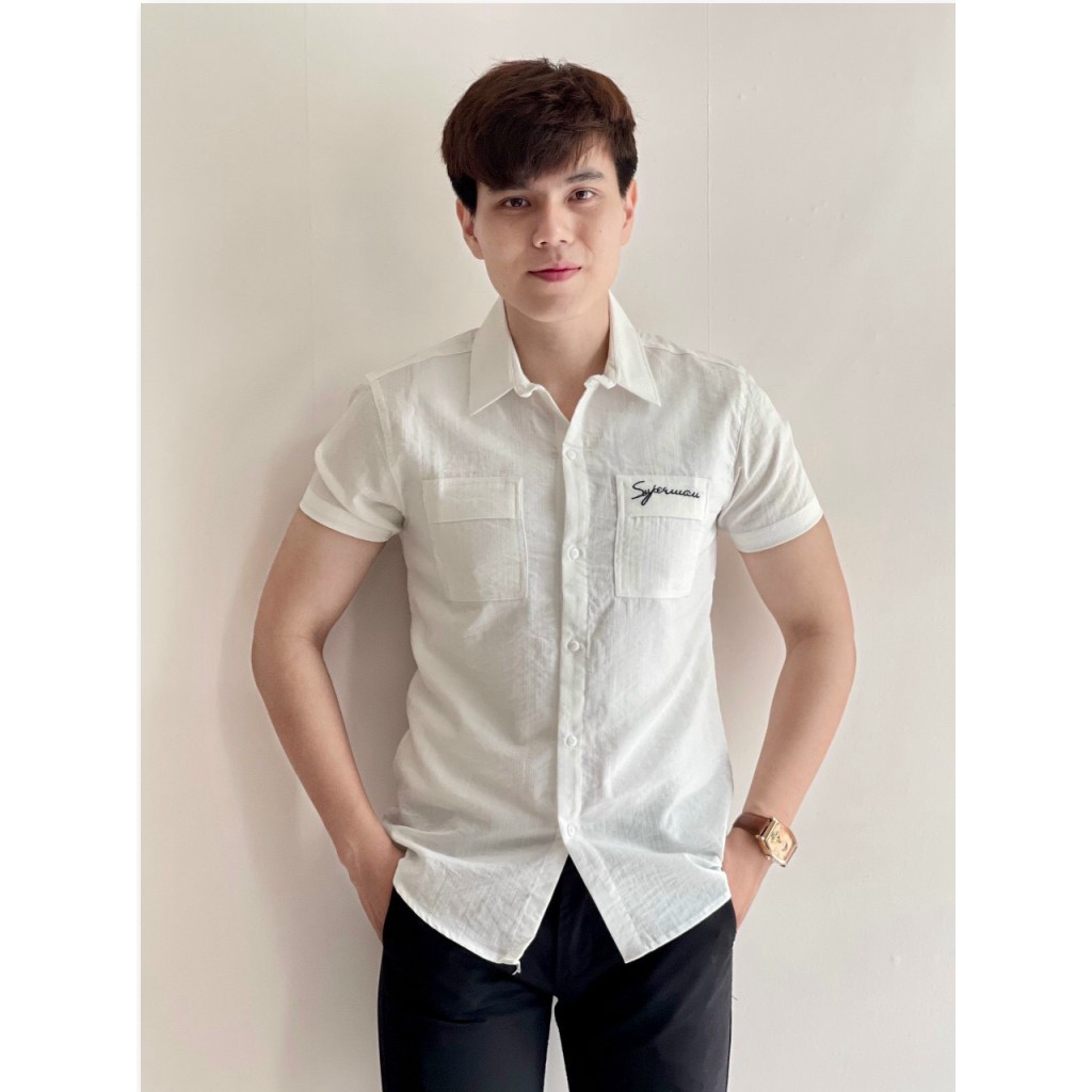 ÁO SƠ MI NAM NGẮN TAY CHẤT ĐŨI CỰC XỊN , SIÊU ĐẸP CHO CÁC BẠN TRẺ HK