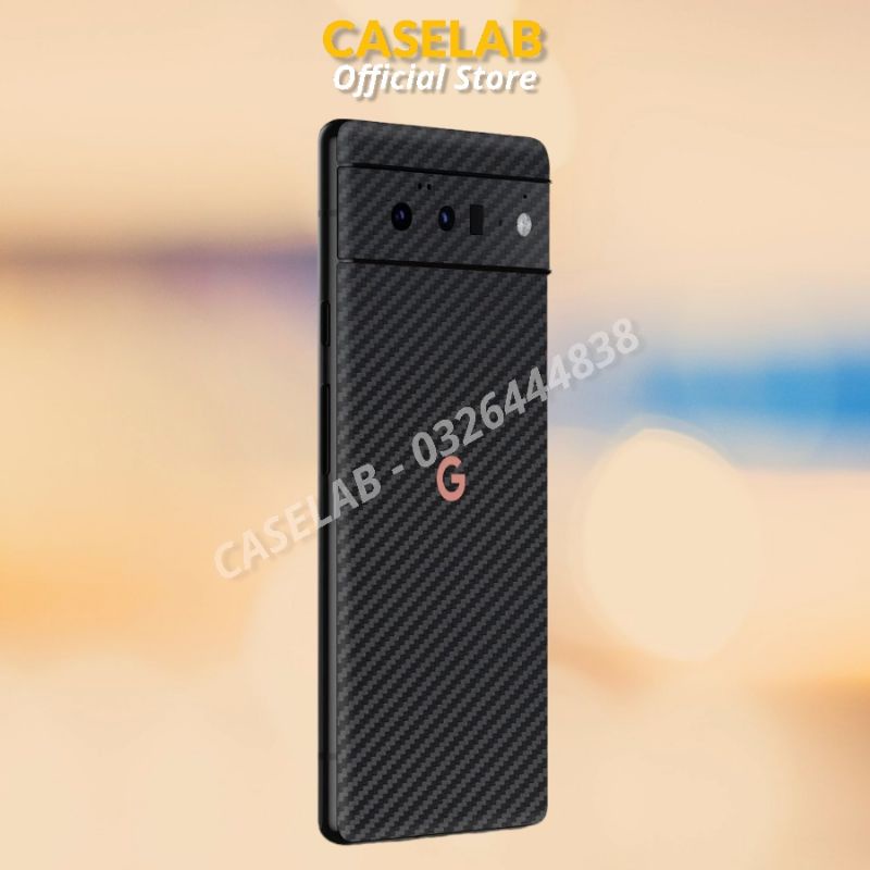 Skin lưng cacbon cho các dòng google pixel 1, 2, 3, 4, 5, 6, 7