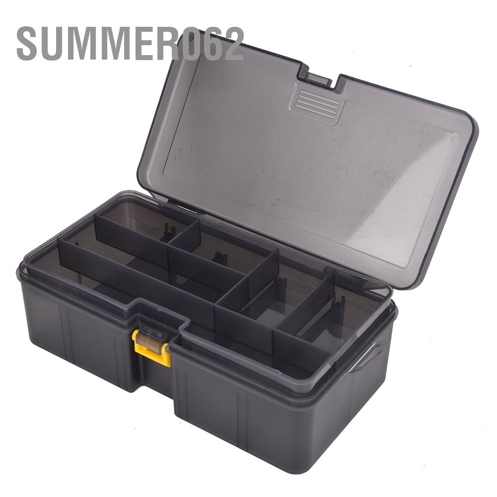 [Hàng Sẵn] 2 tầng, hộp câu cá 2 tầng, thiết bị sắp xếp đồ dùng phụ tùng. 【Summer062】