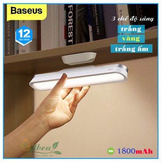 Đèn LED Đọc Sách Gắn Tường Từ Tính Baseus Tích Điện Không Dây Ba Chế Độ Sáng Tăng Giảm Được Độ Sáng