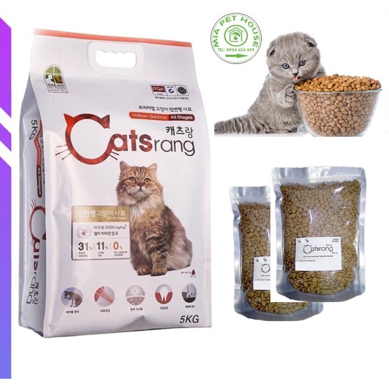 Hạt Thức Ăn Cho Mèo Catsrang/Catseye Hàn Quốc 1kg
