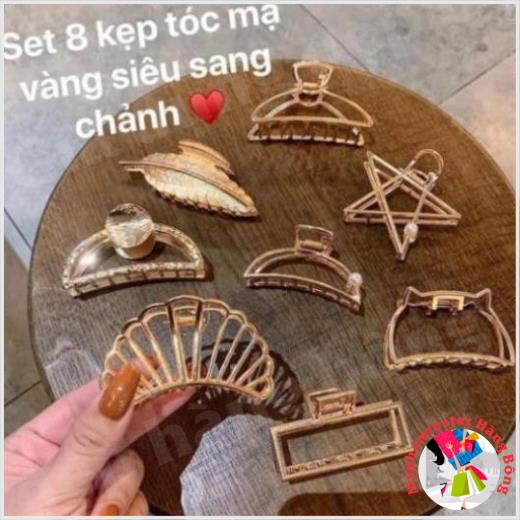 [5⭐] Kẹp tóc càng cua mạ vàng sang chảnh cho bạn gái, giao mẫu ngẫu nhiên