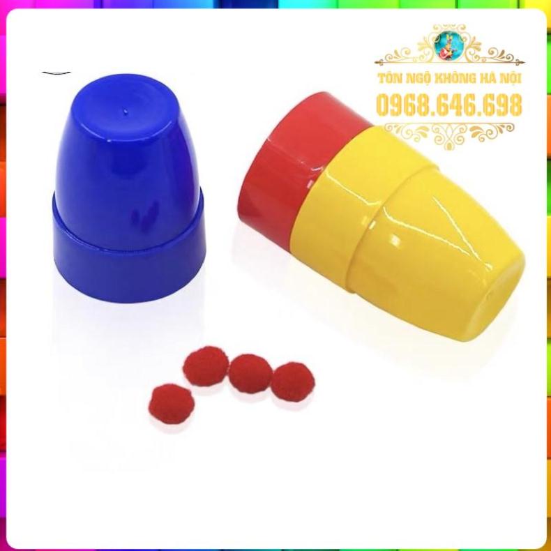 BÓNG XUYÊN CỐC ẢO THUẬT - CUP AND BALL MAGIC HÀNG CÓ SẴN