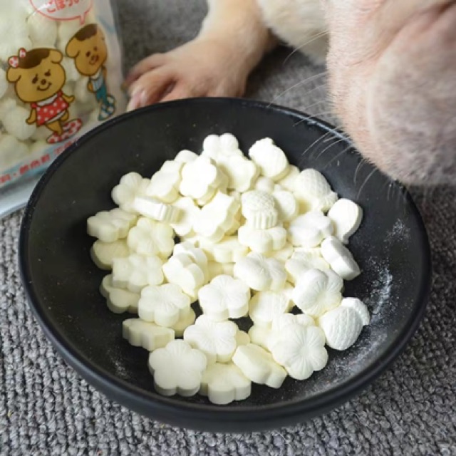 Bánh thưởng cho chó con sữa dê canxi 100g, snack ăn vặt cho cún lớn nhỏ huấn luyện Con Mèo Xiêm