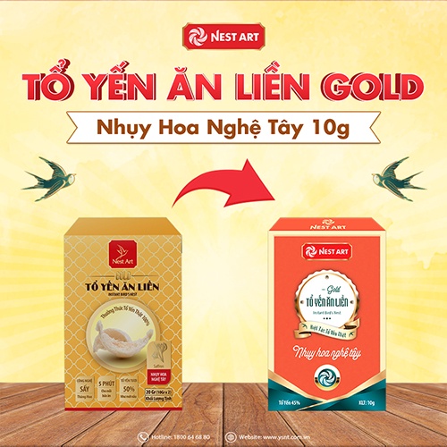 Tổ Yến Ăn Liền Nest Art Gold 20g - Yến Sào Nha Trang