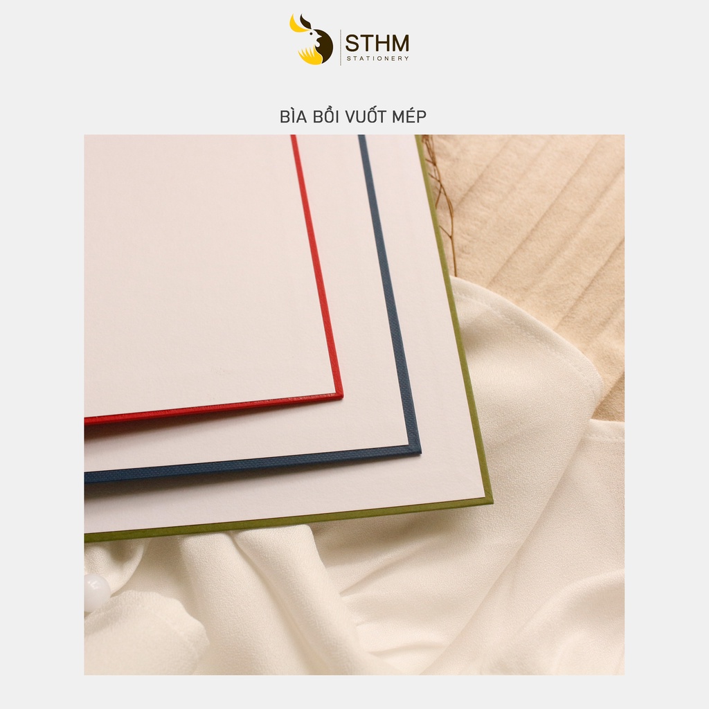 SỔ BÌA TRƠN CAO CẤP - MÀU COLOR BLOCK - A5 - STHM Stationery