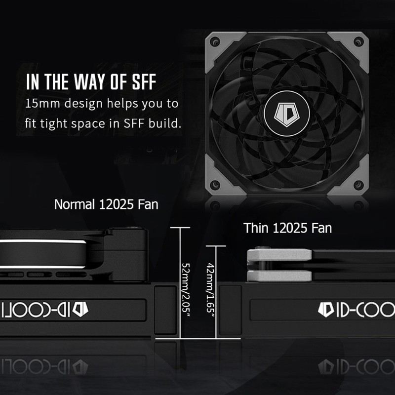 Quạt tản nhiệt siêu mỏng 12015xt 120mm PWM cho máy tính
