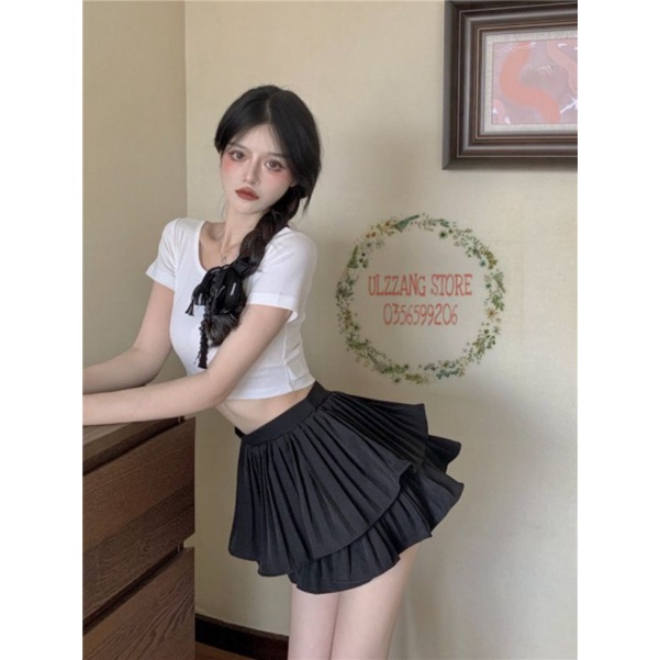 Chân váy dập ly 2 tầng siêu hot sang chảnh