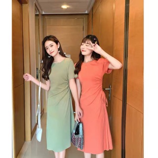 VÁY ĐẦM THUN CÁCH ĐIỆU BÊN HÔNG HÀNG QUẢNG CHÂU CAO CẤP KHÔNG BAI XÙ
