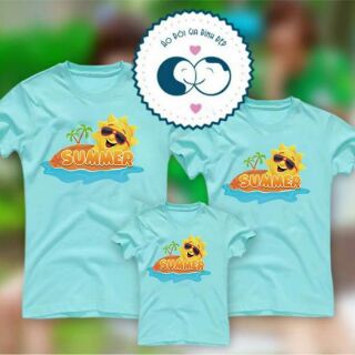 Set 3 áo gia đình cho mùa hè