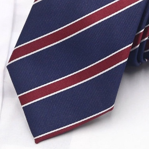 Cavat Nam màu xanh kẻ đỏ bản to 8cm cao cấp thời trang, Cà vạt công sở, Cravat chú rể, Calavat dự tiệc CV-8179