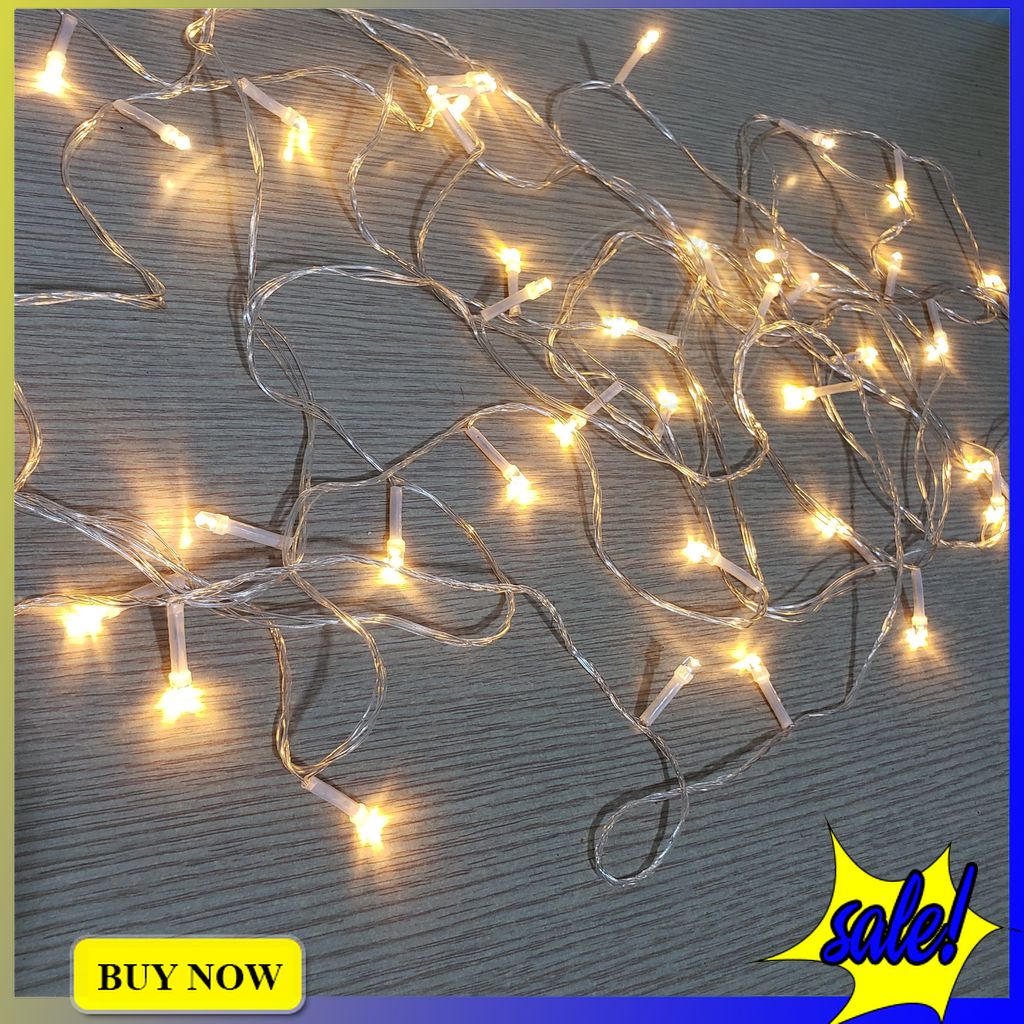 Dây đèn led cắm điện trang trí ngoài trời trong nhà sân vườn trang trí cây thông noel