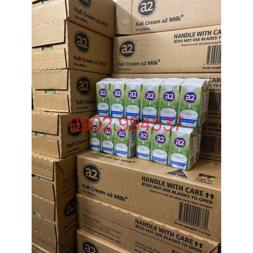 1 hộp Sữa tươi nguyên kem A2 200ml