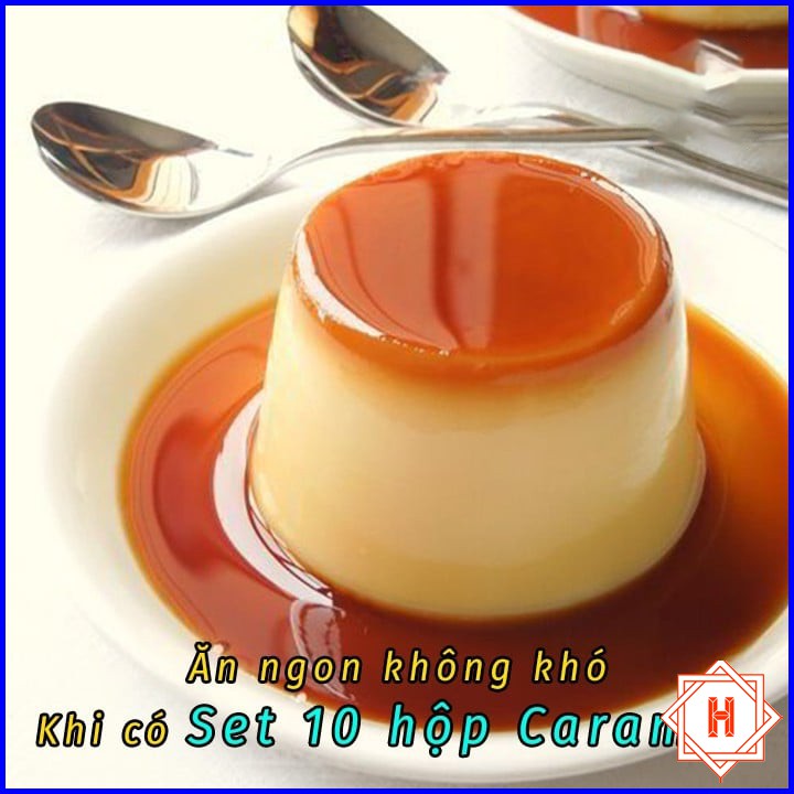 Set 10 Hộp nhựa làm Caramen tại nhà hình tròn có nắp – Hộp làm bánh Flan { H }