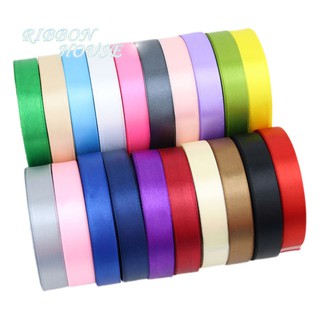 Cuộn dây ruy băng satin một mặt 15mm dài 25 yards trang trí quà tặng