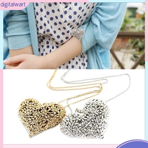 Dây chuyền hợp kim mặt hình trái tim xinh xắn cho nữ