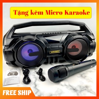 Mua  Tặng Mic  Loa Bluetooth Kimiso S1 âm thanh cực sống động  hát Karaoke xách tay tiện dụng  tích hợp đàm FM