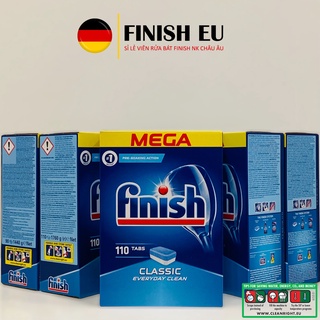 [NK Châu Âu] Viên rửa bát Finish Classic - Hộp 110 viên, dòng sản phẩm kinh tế nhất EAN 5999109580337