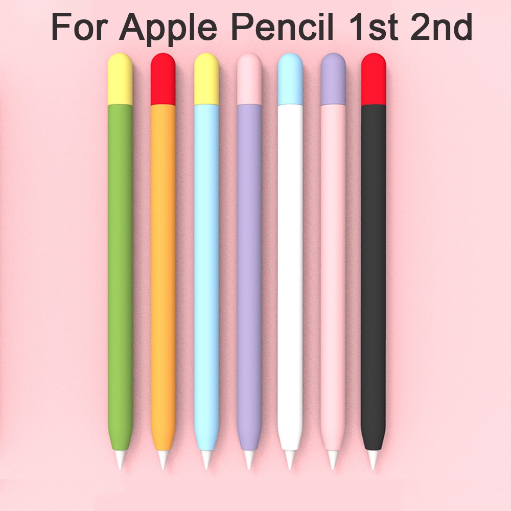 Vỏ Silicon Mềm Màu Tương Phản Bảo Vệ Bút Cảm Ứng Apple Pencil 2nd 1st