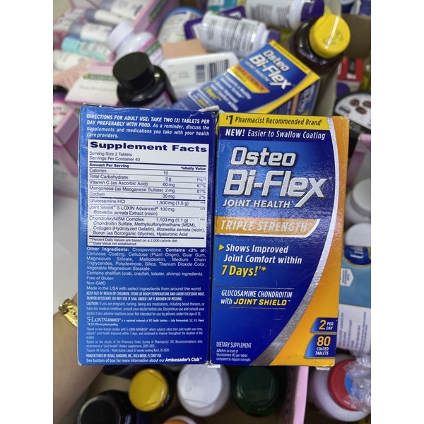 Osteo Bi Flex 200 viên,80 viên-glucosamine chondroitin