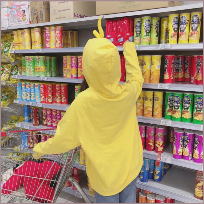 Áo hoodie kiểu dáng teletubbies dễ thương dành cho nữ
