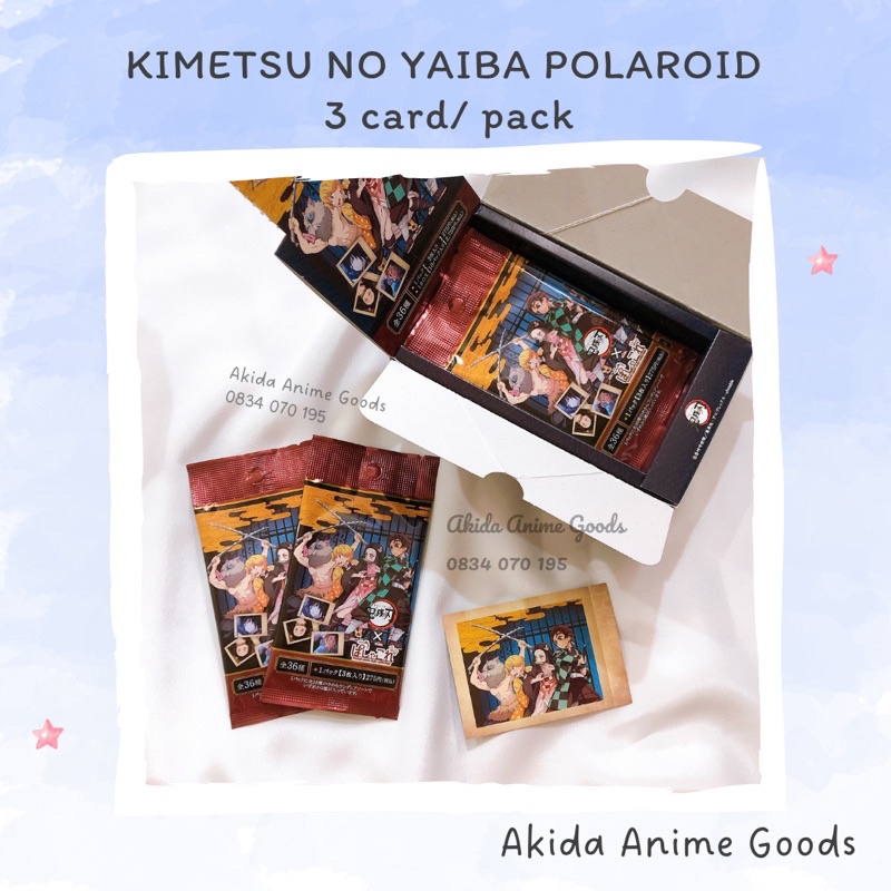 Pack random/ Thẻ nhân vật - polaroid - Kimetsu no Yaiba