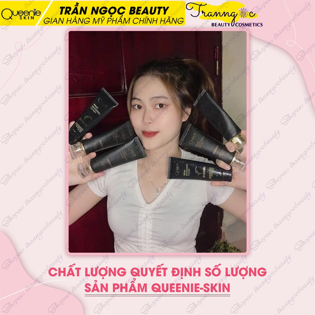 Sữa Rửa Mặt Mầm Gạo Queenie Skin 120gr chính hãng, pH chuẩn, có hạt massage cafe, bảo hành 72h - tranngocbeauty