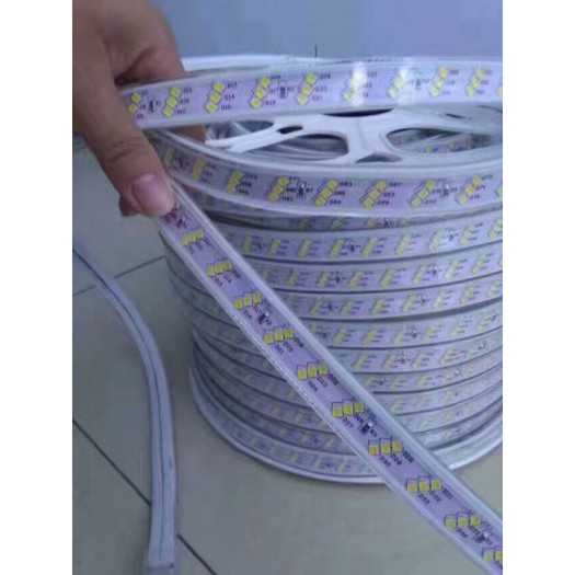 Led dây siêu sáng siêu bền  3 hàng lõi đồng xin đèn chip 2835 ánh sáng vàng / trắng giá 1m Anteico Lighting