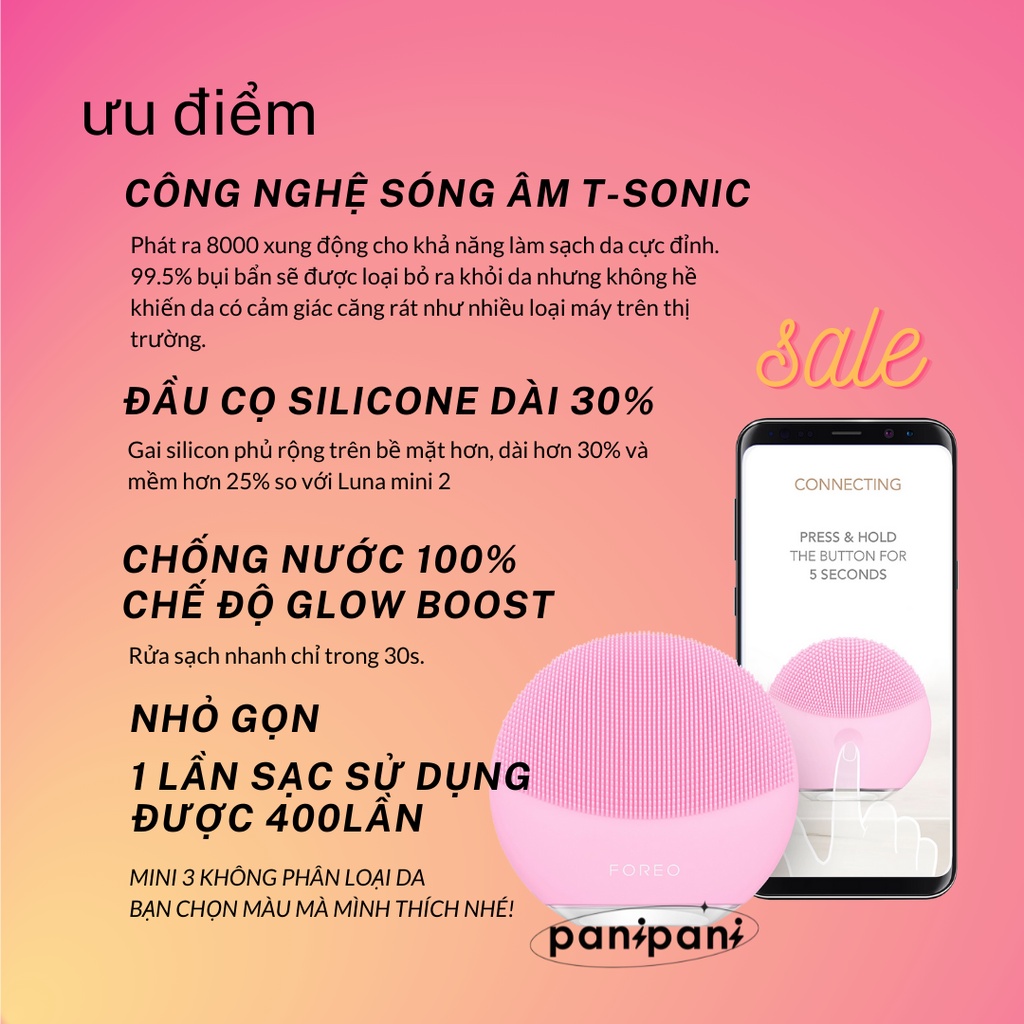 [100% AUTH] Máy Rửa Mặt Luna Mini 3-HỖ TRỢ BẢO HÀNH