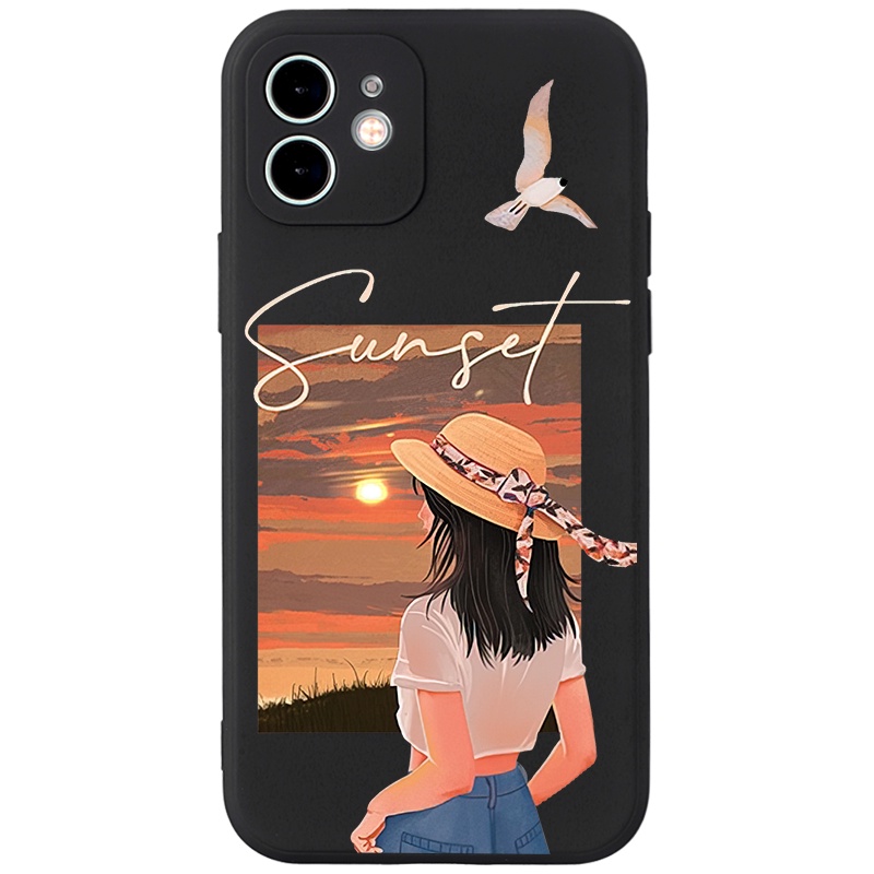 Ốp điện thoại JURSUE cặp đôi dễ thương đẹp nam nữ chống bẩn Cho iPhone 14 13 12 11 Pro Max SE 2020 X XR XS 8 7 ip 6S 6 Plus kute XYH592