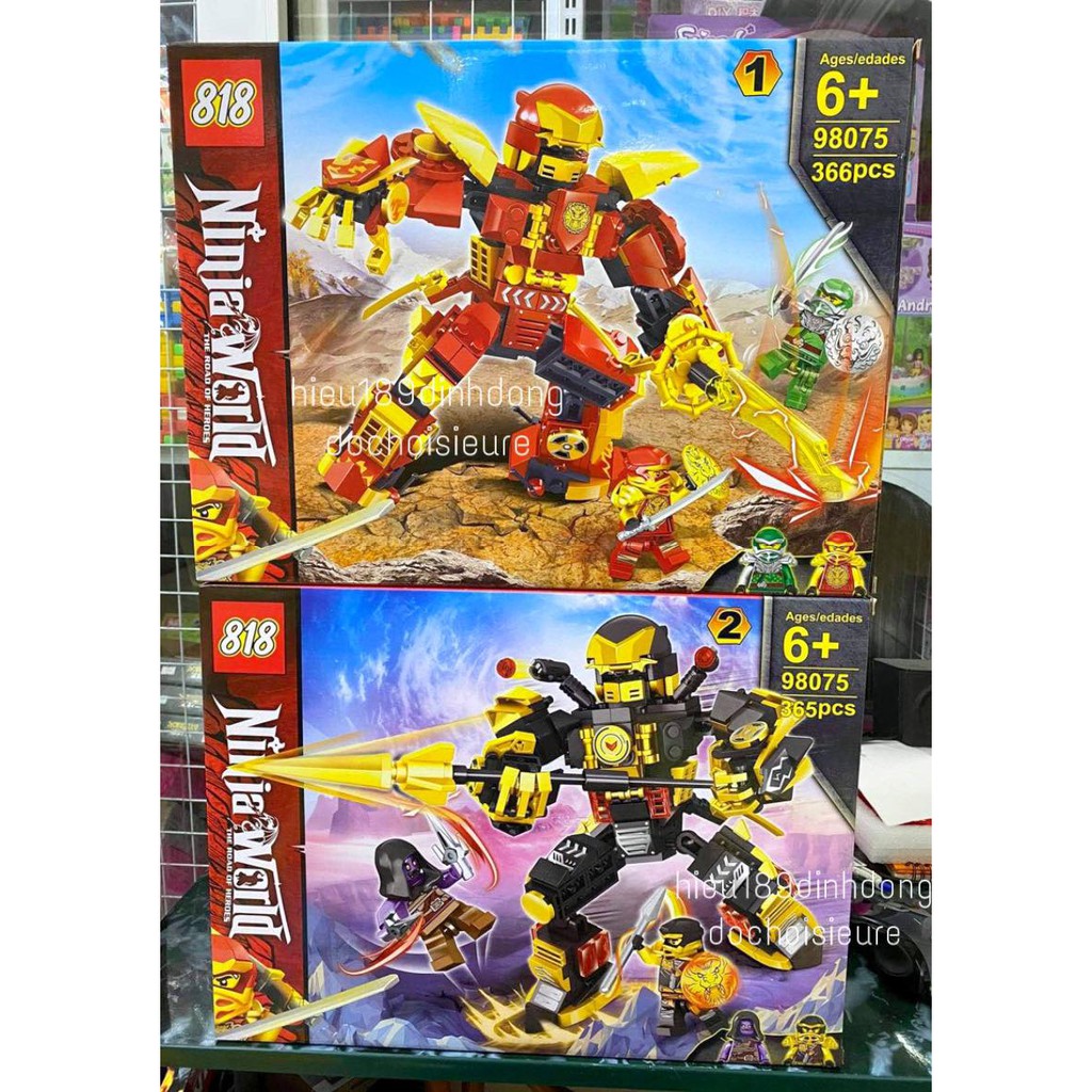 Lắp ráp xếp hình 98075 : Người máy lửa chiến đấu của Kai hoặc Cole