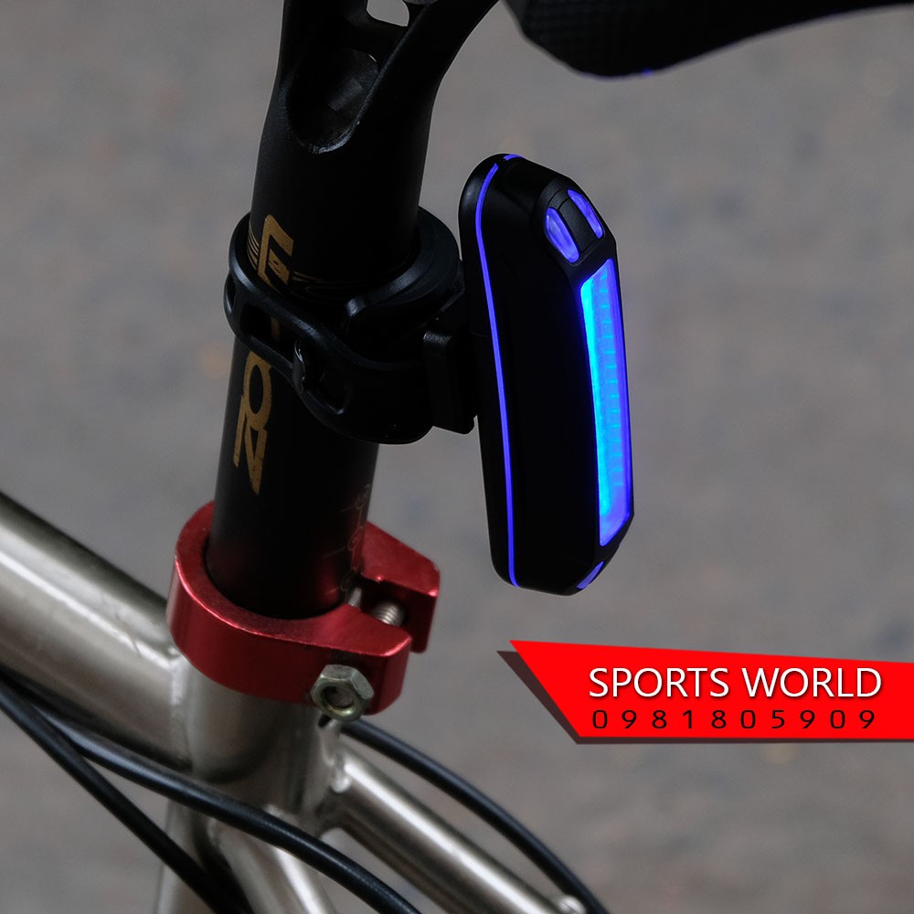 Đèn hậu xe đạp gắn cốt yên 20036