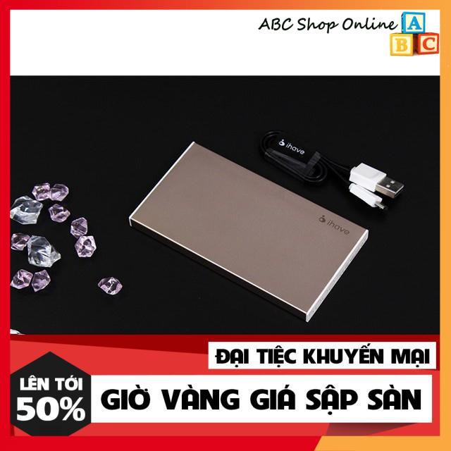 |TẶNG KÈM BAO DA| PIN SẠC DỰ PHÒNG IHave Boss 5000mAh Hàng chính hãng BẢO HÀNH 12 THÁNG