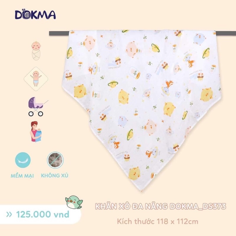 [DS373] Khăn xô đa năng Dokma cho bé