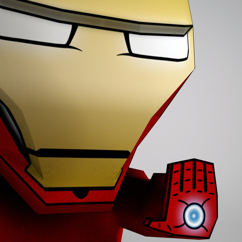 Mô hình giấy Marvel Avengers Chibi Iron Man