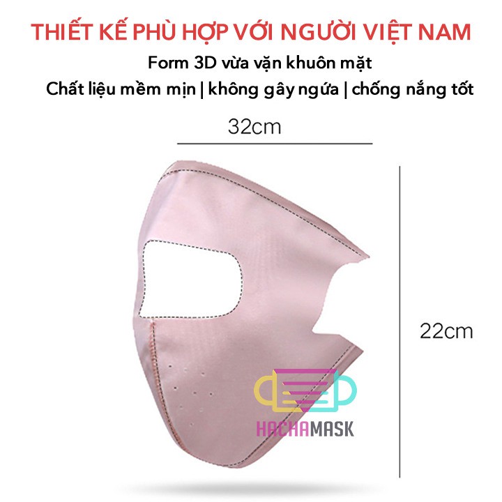 Khẩu Trang Suni Ninja Che Mặt Chống Nắng Tia UV - Chọn Mẫu Thoải Mái