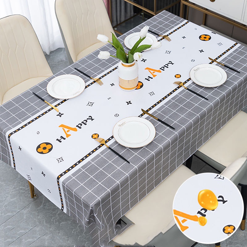Khăn Trải Bàn Dùng Một Lần Bằng Nhựa Pvc Chống Thấm Nước / Dầu / Bỏng Cao Cấp Tiện Lợi Dễ Sử Dụng