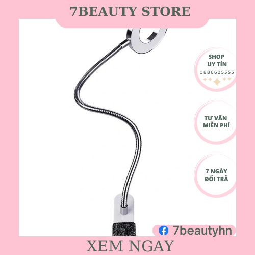 ĐÈN LED MINI(GỒM SẠC) KẸP BÀN LÀM NAIL,NỐI MI,PHUN XĂM 2 CHẾ ĐỘ SÁNG