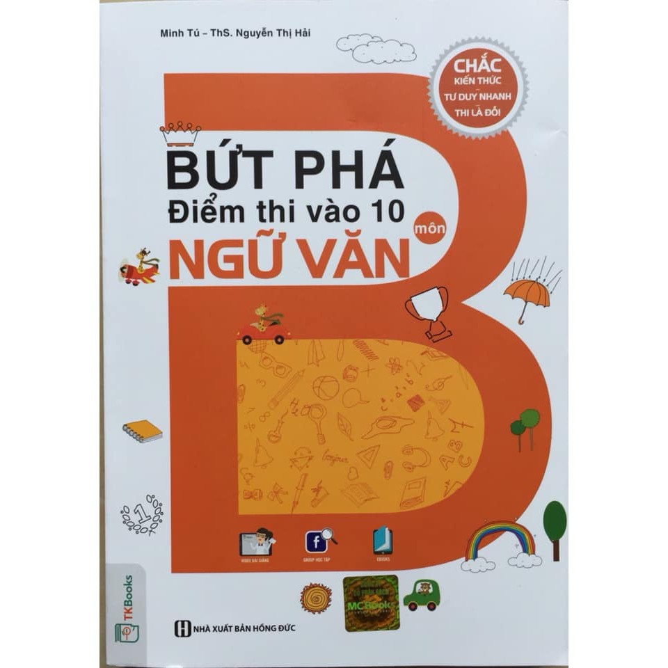 Sách - Combo Bứt Phá Điểm Thi Vào 10 Môn Ngữ Văn + Tiếng Anh + Toán tặng kèm Booksmart