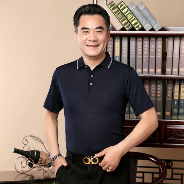 Áo phông polo trung niên hàng Quảng Châu