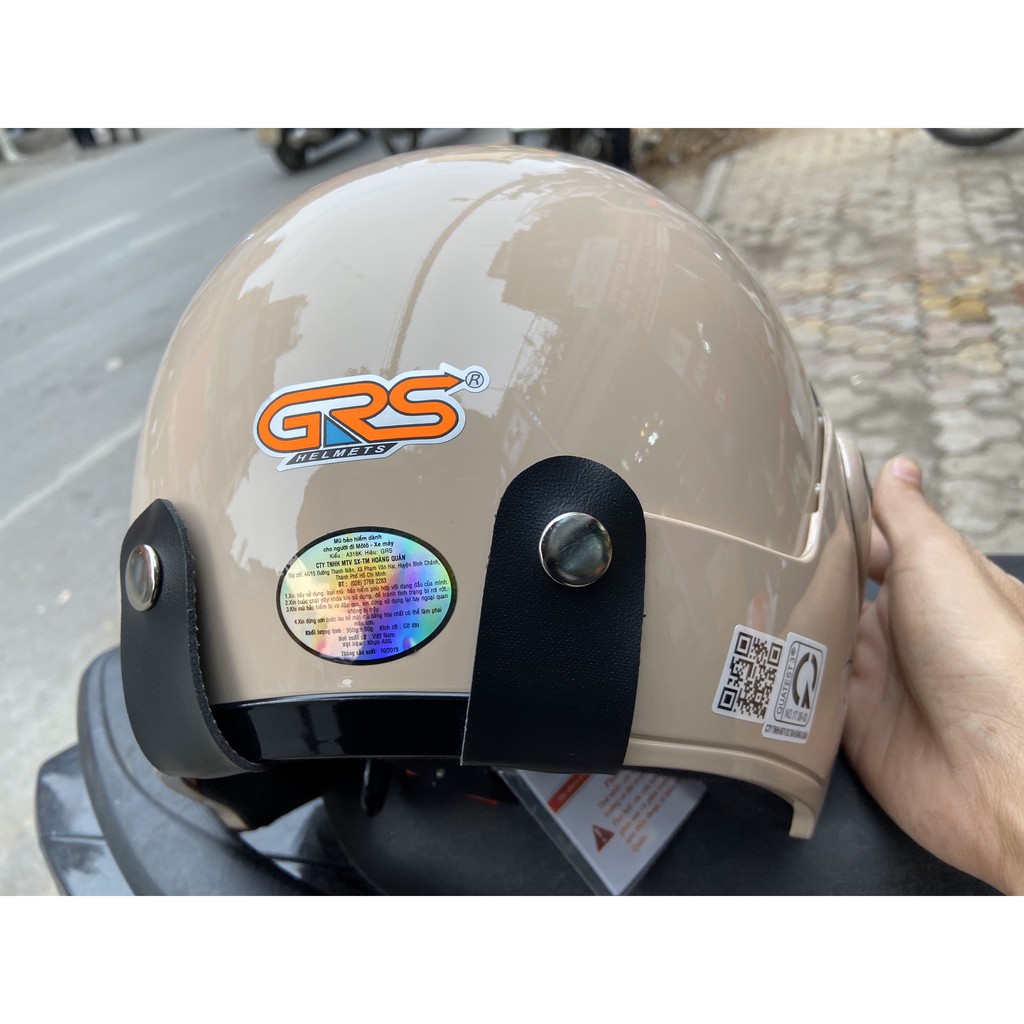 (Chính hãng BH 12T) Mũ bảo hiểm 3/4 GRS A318k - Nón bảo hiểm bán chạy 2019