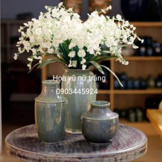 Bó 10 Cành Hoa Lan Vũ Nữ Giả Hoa Lụa